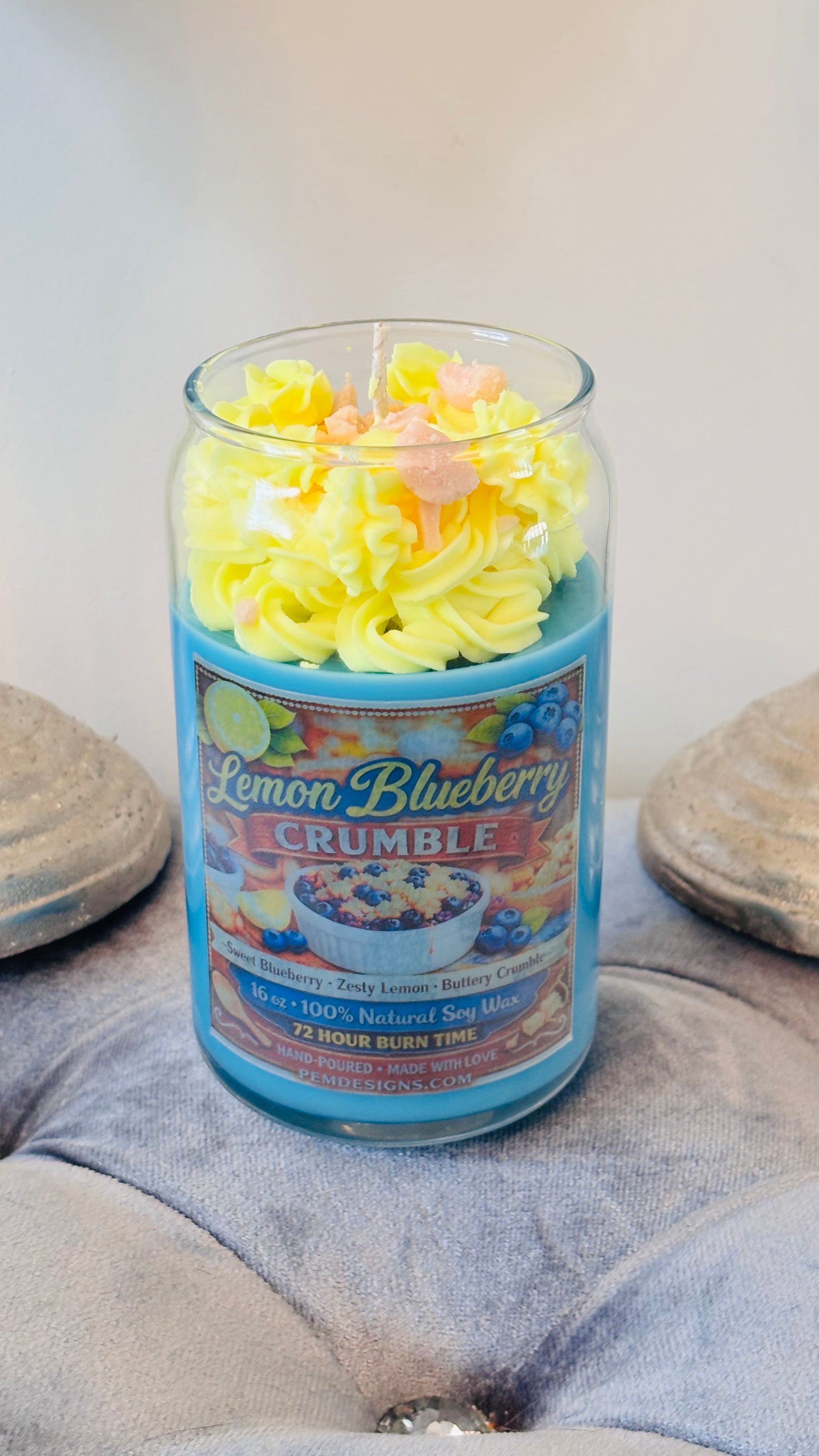 Blueberry Crumble Dessert Candle | Sweet Bakery Scented Candle | Blueberry Pie Candle | Handmade Gift Candle Egypt Nile creates