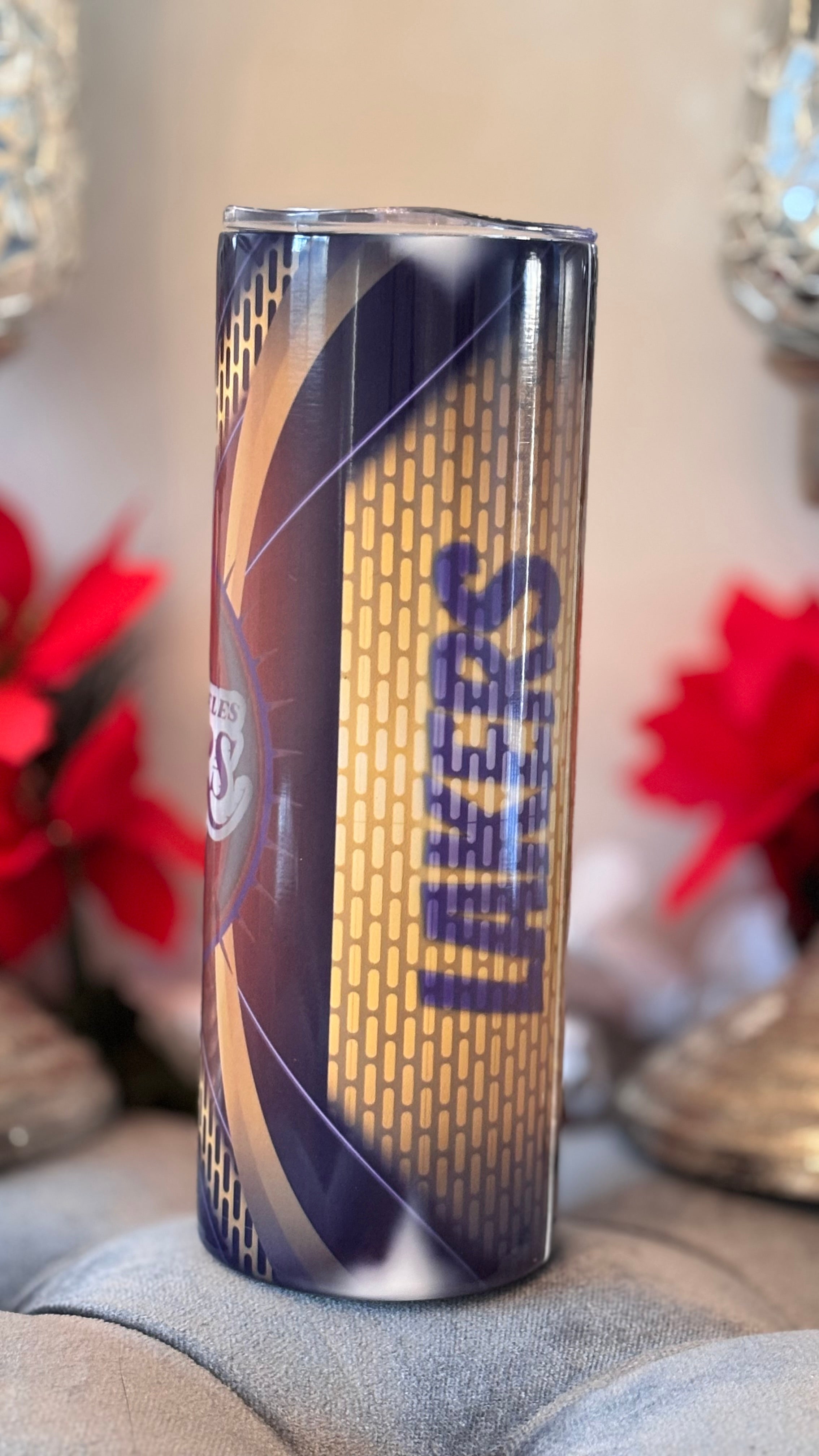 La lakers sublimation 20 oz tumbler stainless steel PEM Designs