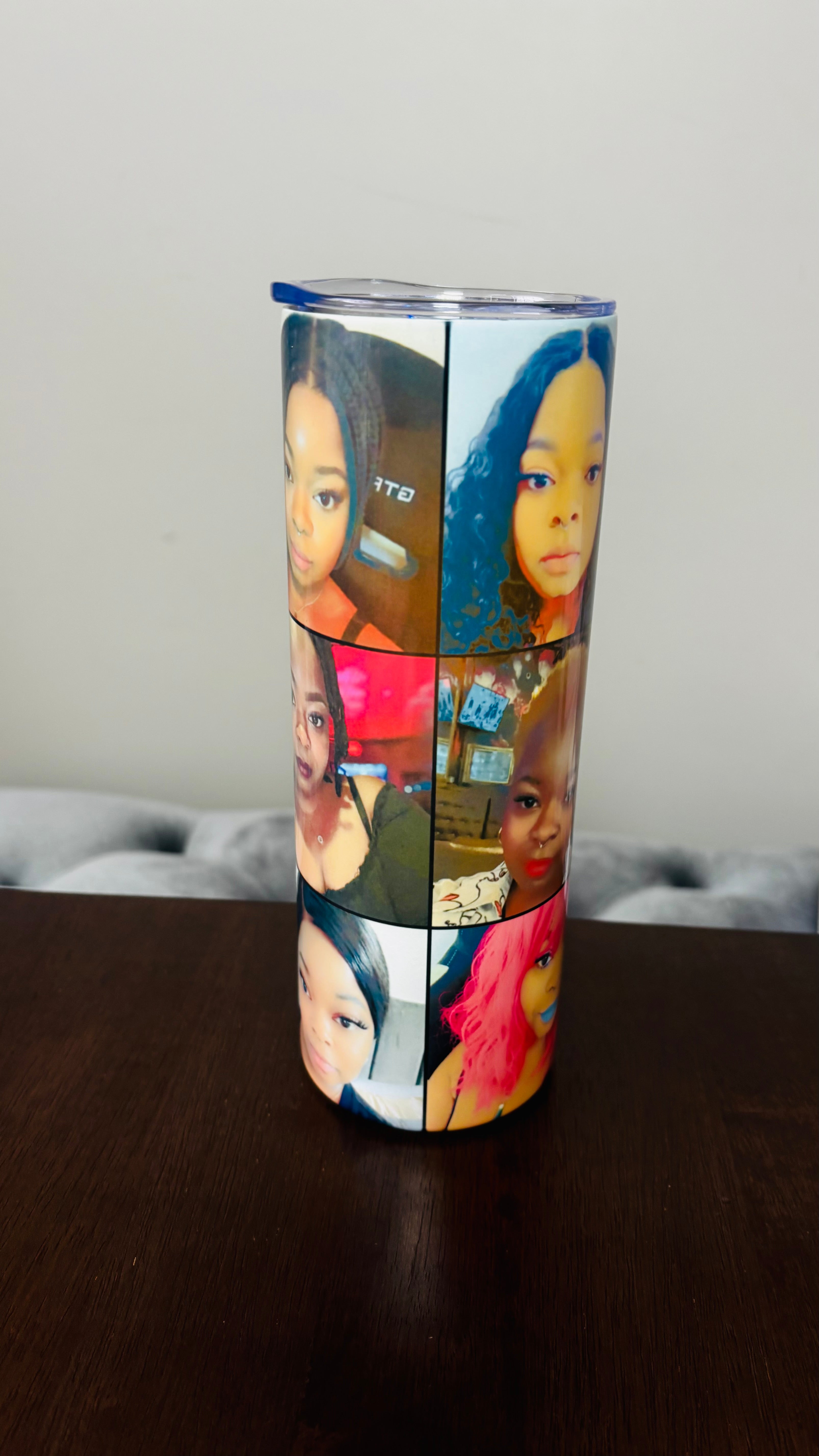 Custom Photo collage stainless steel tumbler PEM Designs