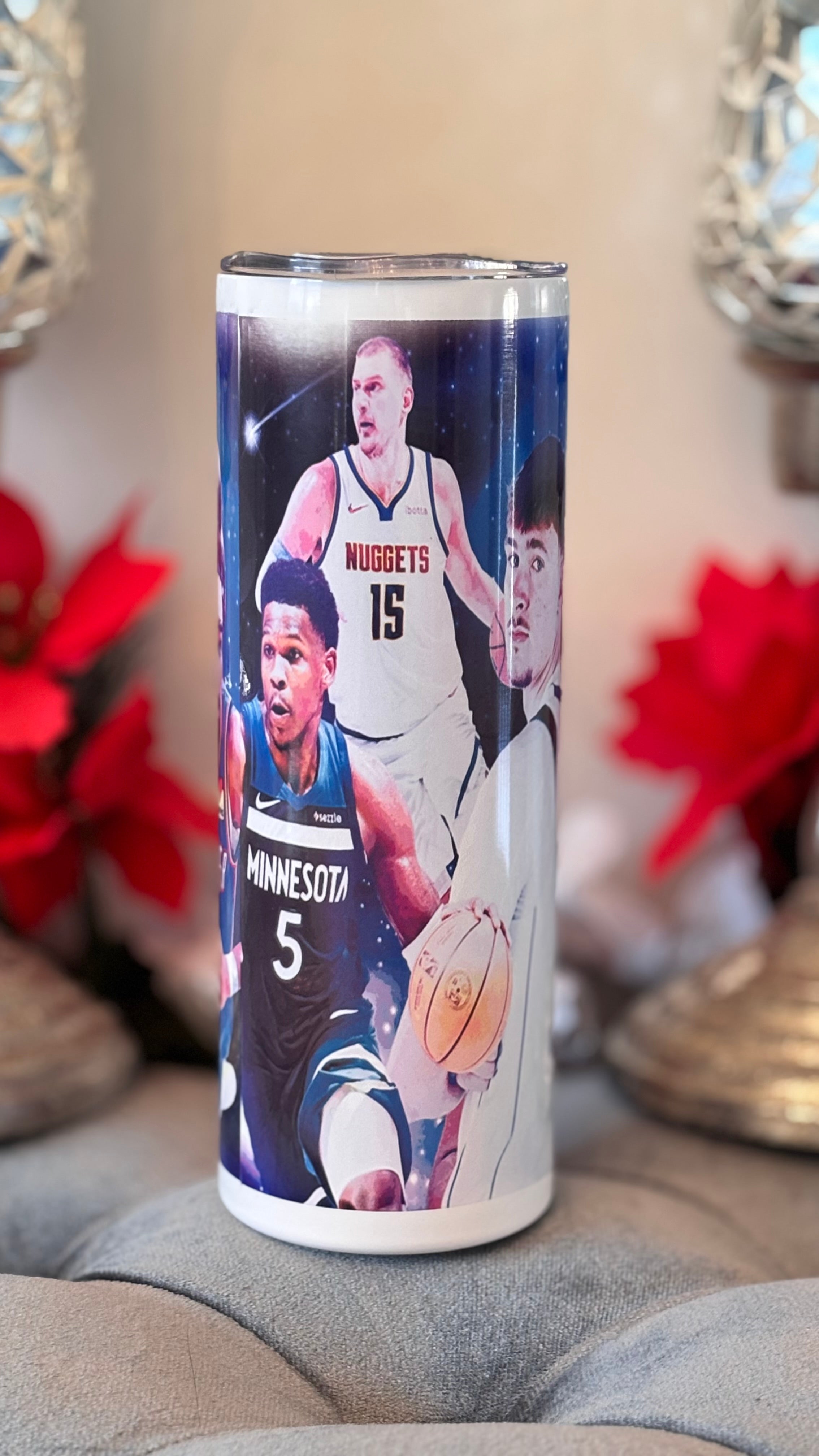 Basketball variety player 20oz stainless steel sublimation tumbler PEM Designs
