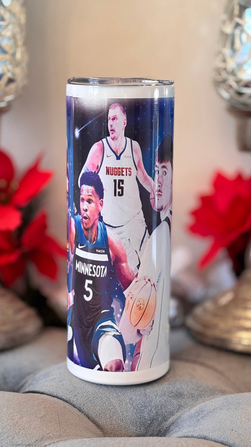 Basketball variety player 20oz stainless steel sublimation tumbler PEM Designs